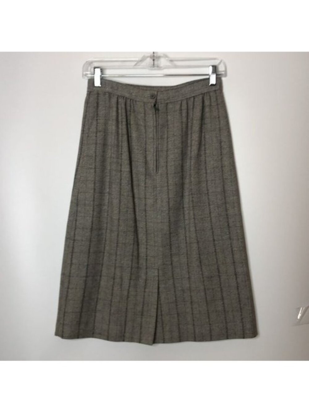 Vintage Edgeworth Clothiers Womens Gray 2-Piece Skirt Suit Jacket Set Size 10 - Picture 13 of 14